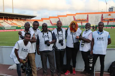 Photographes accrédités CAF au bord du terrain, CAF Confederation Cup (date et lieu à confirmer).